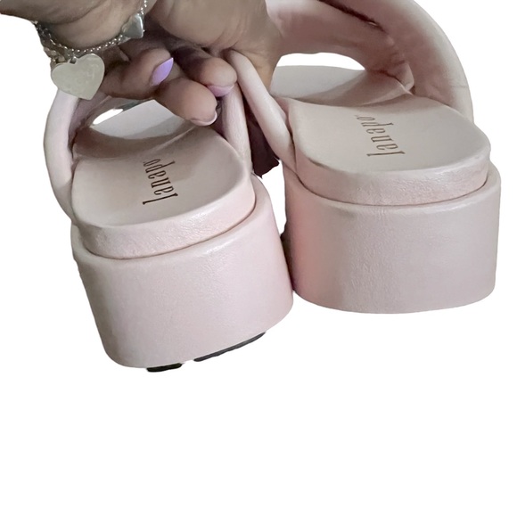 LANAPO Crossover Platform Slides Sandals Leather Made Italy Excellent Condition - Picture 4 of 9